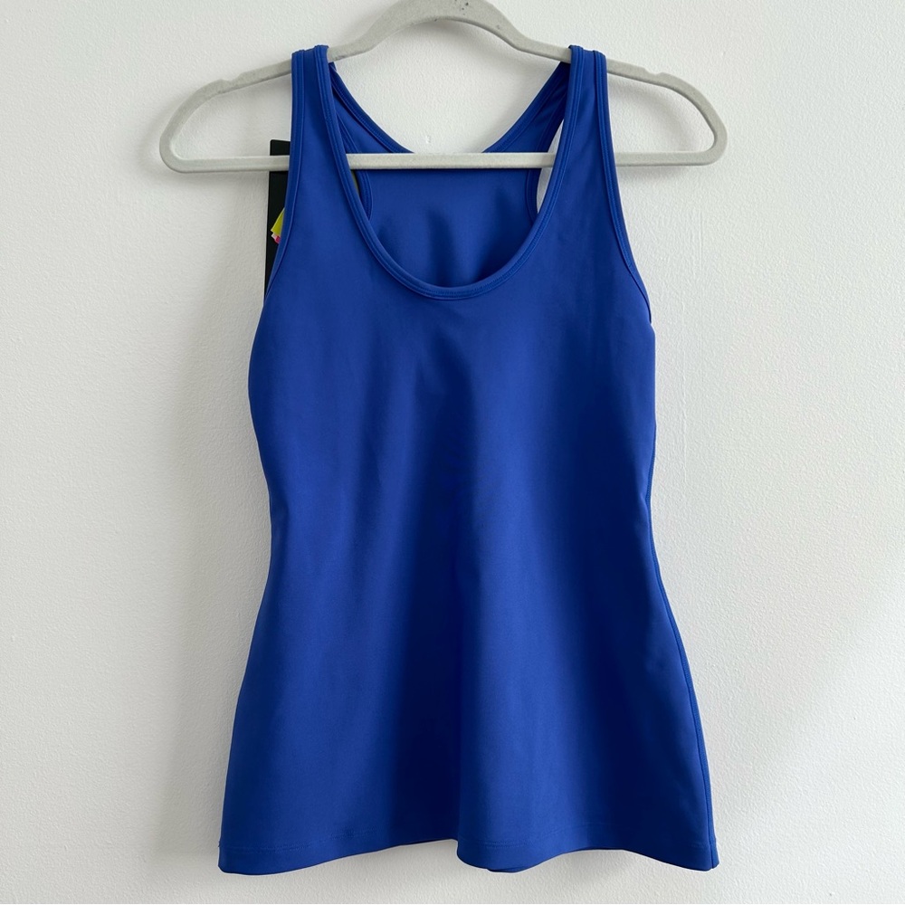 NWT Oakley Rebel 2-way Tank Top Sample in Royal Blue size Small Active Racerback